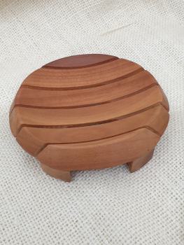 Wooden Soap Dish - round